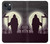S3262 恐るべき 夜の月 墓地 Grim Reaper Night Moon Cemetery iPhone 14 Plus バックケース、フリップケース・カバー