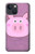 S3269 豚の漫画 Pig Cartoon iPhone 14 Plus バックケース、フリップケース・カバー