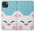 S3542 かわいい猫漫画 Cute Cat Cartoon iPhone 14 Plus バックケース、フリップケース・カバー