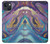 S3676 カラフルな抽象的な大理石の石 Colorful Abstract Marble Stone iPhone 14 Plus バックケース、フリップケース・カバー