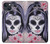 S3821 シュガースカルスチームパンクガールゴシック Sugar Skull Steam Punk Girl Gothic iPhone 14 Plus バックケース、フリップケース・カバー