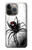 S2386 クロゴケグモ Black Widow Spider iPhone 14 Pro Max バックケース、フリップケース・カバー