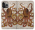 S2801 ヴィンテージタコ Vintage Octopus iPhone 14 Pro Max バックケース、フリップケース・カバー