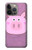 S3269 豚の漫画 Pig Cartoon iPhone 14 Pro Max バックケース、フリップケース・カバー