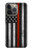 S3472 消防士細い赤線旗 Firefighter Thin Red Line Flag iPhone 14 Pro Max バックケース、フリップケース・カバー