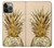 S3490 ゴールドパイナップル Gold Pineapple iPhone 14 Pro Max バックケース、フリップケース・カバー