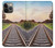 S3866 鉄道直線線路 Railway Straight Train Track iPhone 14 Pro Max バックケース、フリップケース・カバー