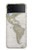 S0604 世界地図 World Map Samsung Galaxy Z Flip 4 バックケース、フリップケース・カバー