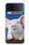 S0608 私はベーコンが大好き かわいい子ブタ I Love Bacon Cute Baby Pig Samsung Galaxy Z Flip 4 バックケース、フリップケース・カバー