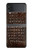 S2850 アリゲータースキングラフィック Brown Skin Alligator Graphic Printed Samsung Galaxy Z Flip 4 バックケース、フリップケース・カバー