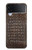 S2850 アリゲータースキングラフィック Brown Skin Alligator Graphic Printed Samsung Galaxy Z Flip 4 バックケース、フリップケース・カバー