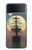 S2897 海賊船 ムーン・ナイト Pirate Ship Moon Night Samsung Galaxy Z Flip 4 バックケース、フリップケース・カバー