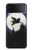 S3289 飛豚 満月 Flying Pig Full Moon Night Samsung Galaxy Z Flip 4 バックケース、フリップケース・カバー