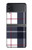 S3452 チェック柄 Plaid Fabric Pattern Samsung Galaxy Z Flip 4 バックケース、フリップケース・カバー