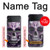 S3582 紫の頭蓋骨 Purple Sugar Skull Samsung Galaxy Z Flip 4 バックケース、フリップケース・カバー