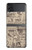 S3819 レトロなヴィンテージ紙 Retro Vintage Paper Samsung Galaxy Z Flip 4 バックケース、フリップケース・カバー