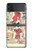 S3820 ヴィンテージ騎乗位ファッション紙人形 Vintage Cowgirl Fashion Paper Doll Samsung Galaxy Z Flip 4 バックケース、フリップケース・カバー