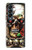 S0753 スカル 翼 バラ パンク Skull Wing Rose Punk Samsung Galaxy Z Fold 4 バックケース、フリップケース・カバー