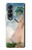 S0998 クロード・モネ 日傘を差す女 Claude Monet Woman with a Parasol Samsung Galaxy Z Fold 4 バックケース、フリップケース・カバー