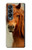 S1595 美しいブラウン馬 Beautiful Brown Horse Samsung Galaxy Z Fold 4 バックケース、フリップケース・カバー