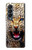 S1932 ブルーアイヒョウ Blue Eyed Leopard Samsung Galaxy Z Fold 4 バックケース、フリップケース・カバー