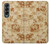 S2180 ヴィンテージ花のパターン Flower Floral Vintage Pattern Samsung Galaxy Z Fold 4 バックケース、フリップケース・カバー
