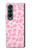 S2213 ピンクのヒョウ柄 Pink Leopard Pattern Samsung Galaxy Z Fold 4 バックケース、フリップケース・カバー