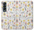 S2354 パステルの花のパターン Pastel Flowers Pattern Samsung Galaxy Z Fold 4 バックケース、フリップケース・カバー