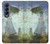S2415 クロード・モネ パラソルを持つ女性 Claude Monet Woman with a Parasol Samsung Galaxy Z Fold 4 バックケース、フリップケース・カバー