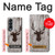 S2505 トナカイ古い木材グラフィックプリント Reindeer Head Old Wood Texture Graphic Printed Samsung Galaxy Z Fold 4 バックケース、フリップケース・カバー