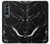 S2895 ブラックマーブルグラフィックプリント Black Marble Graphic Printed Samsung Galaxy Z Fold 4 バックケース、フリップケース・カバー