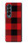 S2931 レッドバッファローチェック柄 Red Buffalo Check Pattern Samsung Galaxy Z Fold 4 バックケース、フリップケース・カバー