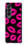 S2933 ピンクの唇のキス Pink Lips Kisses on Black Samsung Galaxy Z Fold 4 バックケース、フリップケース・カバー