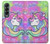 S3264 パステルユニコーン Pastel Unicorn Samsung Galaxy Z Fold 4 バックケース、フリップケース・カバー