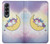S3485 かわいい眠りユニコーン Cute Unicorn Sleep Samsung Galaxy Z Fold 4 バックケース、フリップケース・カバー