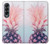 S3711 ピンクパイナップル Pink Pineapple Samsung Galaxy Z Fold 4 バックケース、フリップケース・カバー