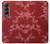 S3817 赤い花の桜のパターン Red Floral Cherry blossom Pattern Samsung Galaxy Z Fold 4 バックケース、フリップケース・カバー