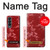 S3817 赤い花の桜のパターン Red Floral Cherry blossom Pattern Samsung Galaxy Z Fold 4 バックケース、フリップケース・カバー