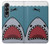 S3825 漫画のサメの海のダイビング Cartoon Shark Sea Diving Samsung Galaxy Z Fold 4 バックケース、フリップケース・カバー