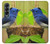 S3839 幸福の青い 鳥青い鳥 Bluebird of Happiness Blue Bird Samsung Galaxy Z Fold 4 バックケース、フリップケース・カバー