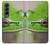 S3845 緑のカエル Green frog Samsung Galaxy Z Fold 4 バックケース、フリップケース・カバー