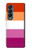 S3887 レズビアンプライドフラッグ Lesbian Pride Flag Samsung Galaxy Z Fold 4 バックケース、フリップケース・カバー