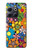 S3281 カラフルなヒッピーの花のパターン Colorful Hippie Flowers Pattern OnePlus 10T バックケース、フリップケース・カバー