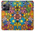 S3281 カラフルなヒッピーの花のパターン Colorful Hippie Flowers Pattern OnePlus 10T バックケース、フリップケース・カバー