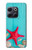 S3428 アクア 海星 貝 Aqua Wood Starfish Shell OnePlus 10T バックケース、フリップケース・カバー