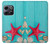 S3428 アクア 海星 貝 Aqua Wood Starfish Shell OnePlus 10T バックケース、フリップケース・カバー
