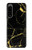 S2896 ゴールドマーブルグラフィックプリント Gold Marble Graphic Printed Sony Xperia 5 IV バックケース、フリップケース・カバー