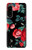 S3112 黒バラ パターン Rose Floral Pattern Black Sony Xperia 5 IV バックケース、フリップケース・カバー