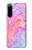 S3444 デジタルアートカラフルな液体 Digital Art Colorful Liquid Sony Xperia 5 IV バックケース、フリップケース・カバー