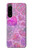 S3710 ピンクのラブハート Pink Love Heart Sony Xperia 5 IV バックケース、フリップケース・カバー